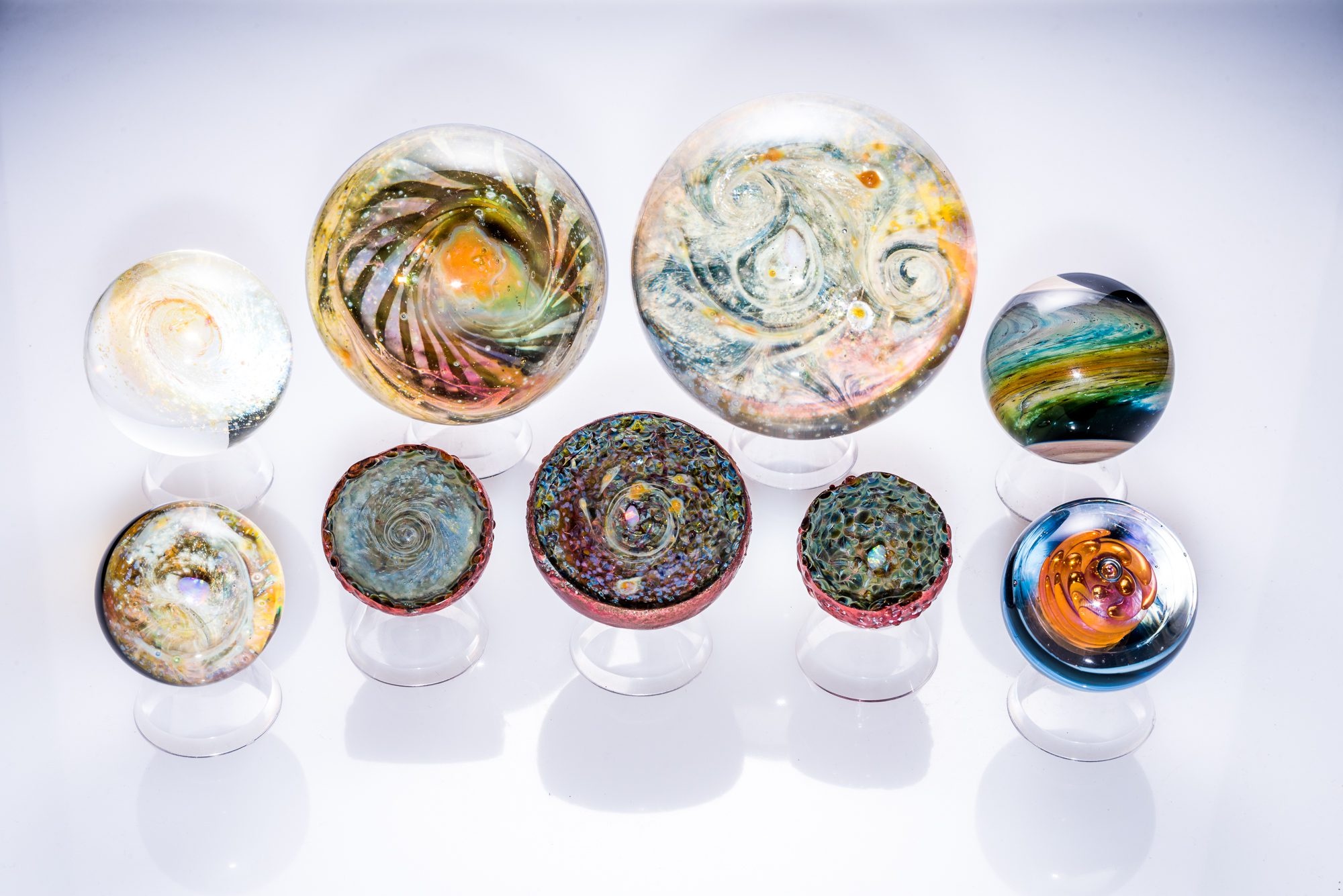 Custom Glass Blown Marbles