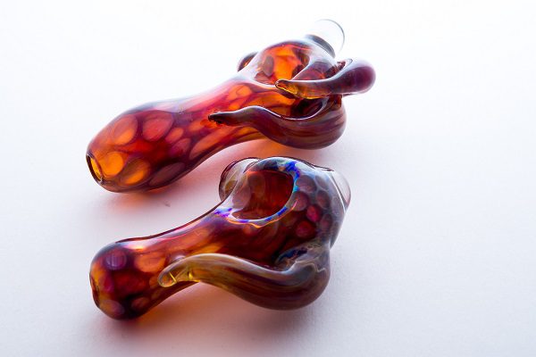 Custom Glass Blown Functionals Pipes and Earings