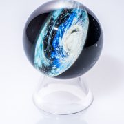 Silver Space Glass Marble