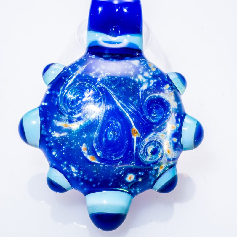 Custom Blue Space Glass Compass #2